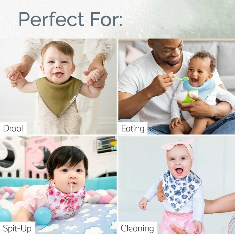 Soft Waterproof Baby Bibs for Girls and Boys